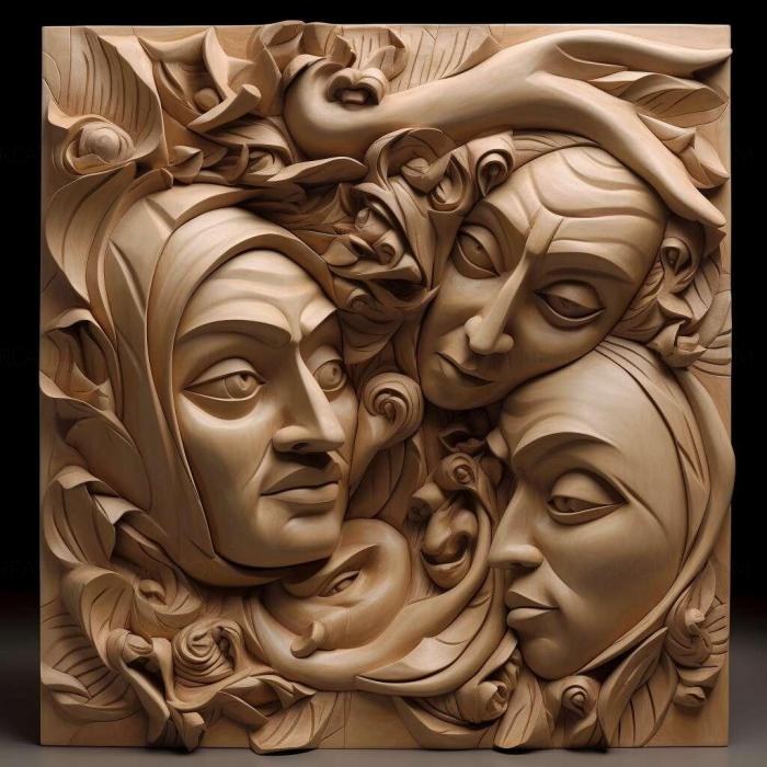 نموذج ثلاثي الأبعاد لآلة CNC 3D Art 